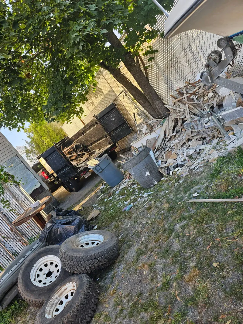 Demolition debris and old tires hauled away from a residential property near Wareham