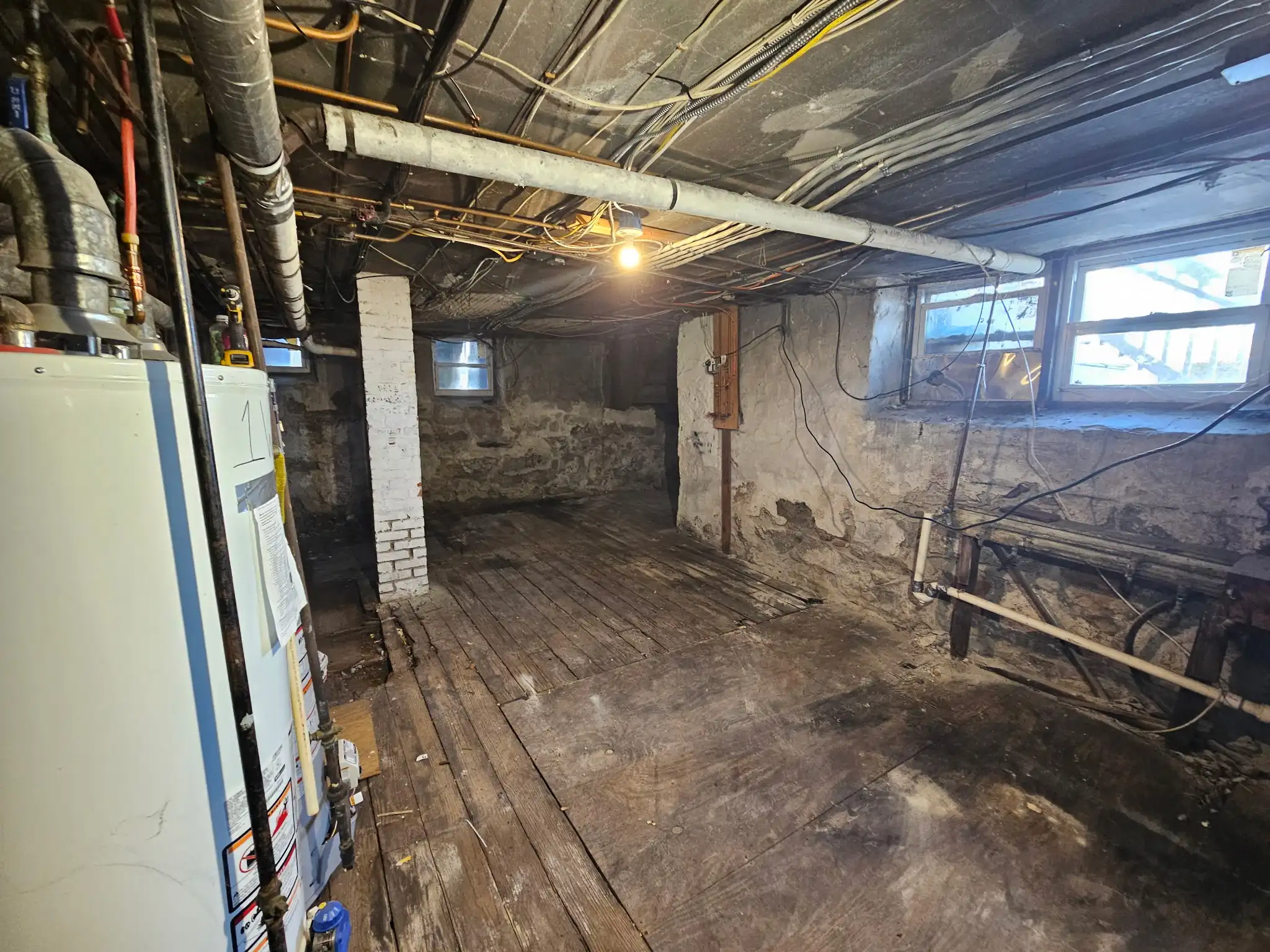 Basement after cleaning out all junk in South Coast home